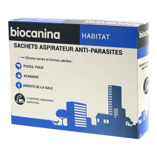 Biocanina habitat sachets aspirateur anti-parasites