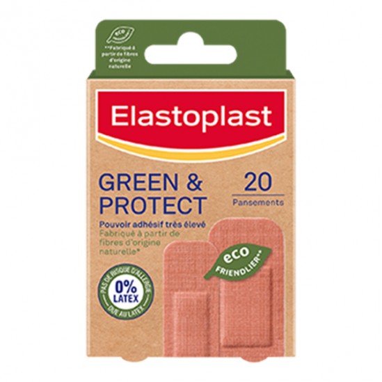 Elastoplast green & protect 20 pansements
