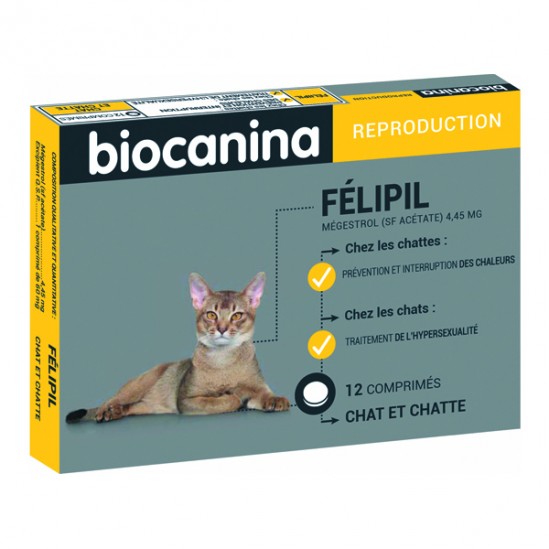 Biocanina félipil chat et chatte 12 comprimés