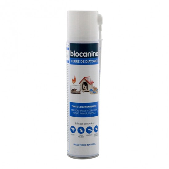 Biocanina terre de Diatomée en spray insecticide naturel 300ml
