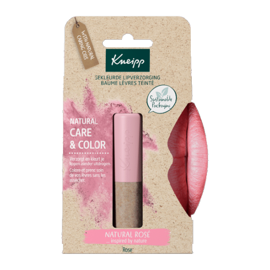 Kneipp baume à lèvres teinté natural rose 3.5g