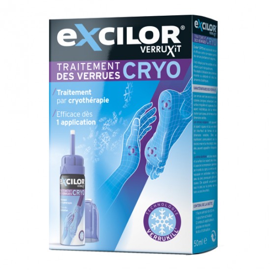 Excilor cryo traitement des verrues par cryothérapie 50ml