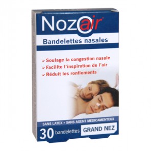 Tradiphar nozoair 30 bandelette nasale grand nez