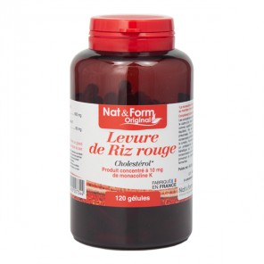 Nat&form levure de riz rouge cholestérol 120 gélules