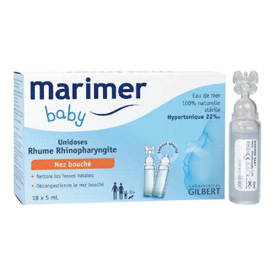 Gilbert marimer baby unidoses rhume rhinopharyngite 18x5ml