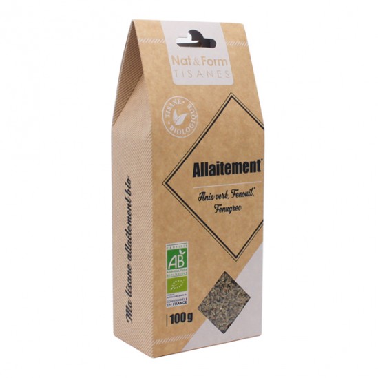 Nat&form tisane allaitement bio 100g