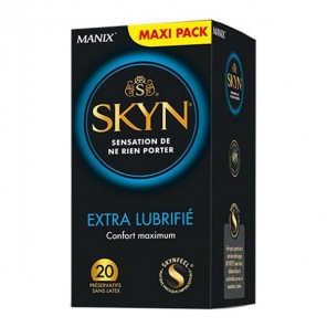 Manix skyn extra lubrifié 20 préservatifs