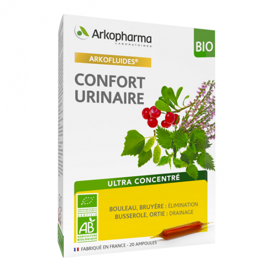 Arkopharma arkofluides confort urinaire bio 20 ampoules