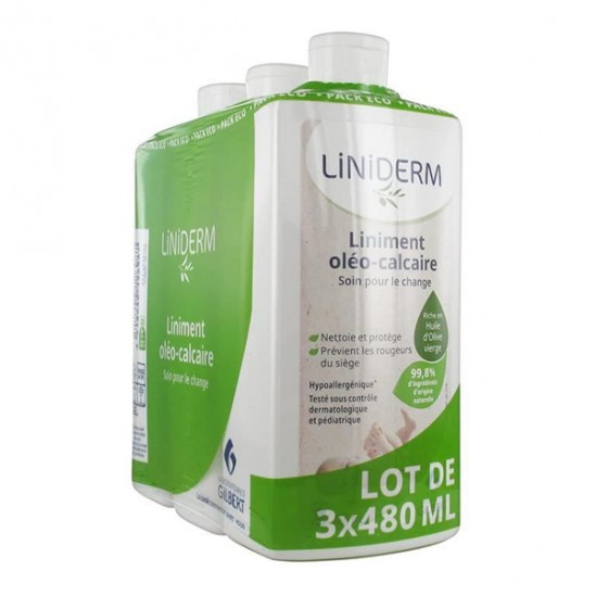 Gilbert liniderm liniment oléo-calcaire 3x480ml