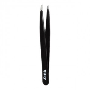 Vitry pince à épiler pocket mors biais inox noir