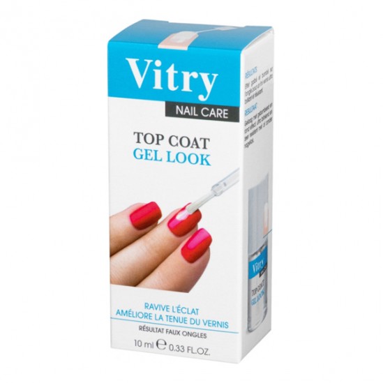 Vitry nail care top coat gel look 10ml