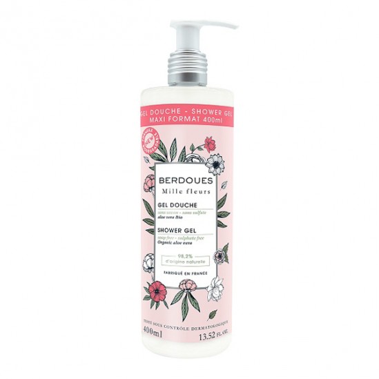 Berdoues mille fleurs gel douche maxi format 400ml