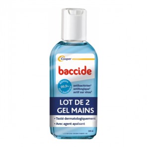 Cooper baccide gel mains sans rinçage lot de 2x100ml