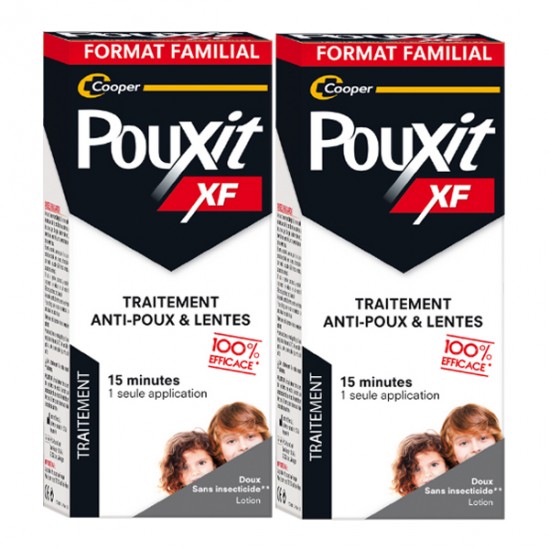 Cooper pouxit xf anti-poux & lentes lot de 2x250ml
