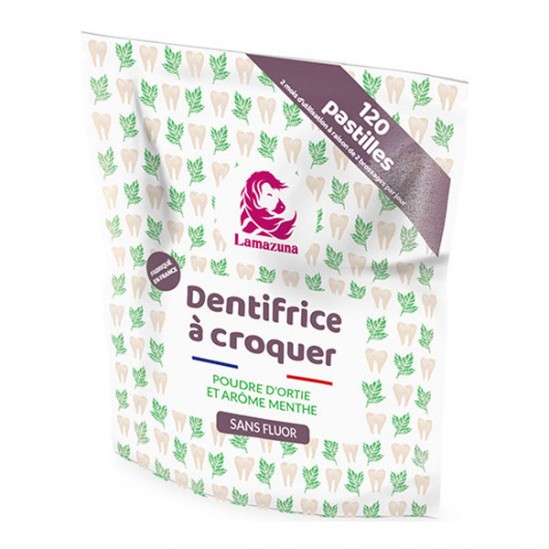 Lamazuna dentifrice à croquer menthe arvensis 120 pastilles
