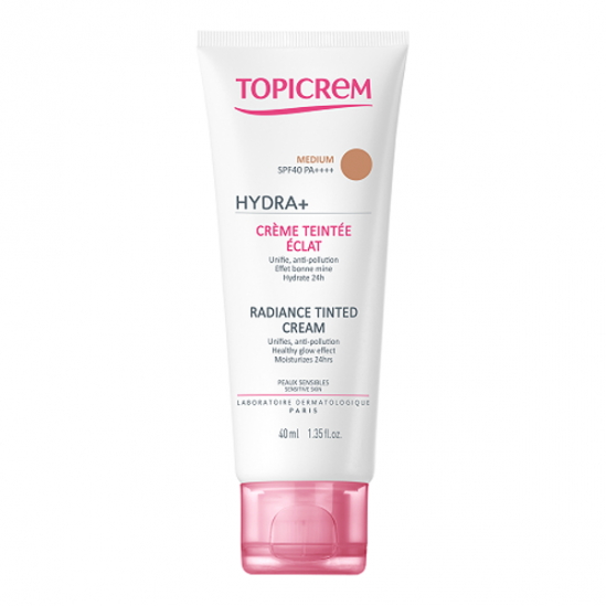 Topicrem hydra+ spf40 crème teintée éclat medium 40ml