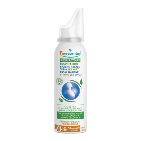 Puressentiel respiratoire hygiène nasale spray jet fort 100ml