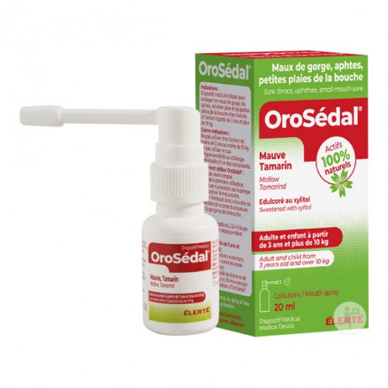 Oresedal collutoire maux de gorge spray 20ml