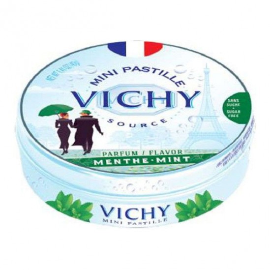 Pastille vichy mini pastille parfum menthe sans sucre 40g