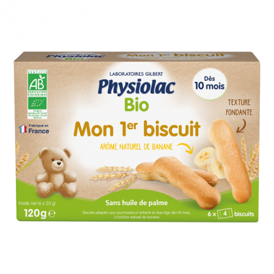 Physiolac Mon 1er Biscuit Bio 6 sachets 120g