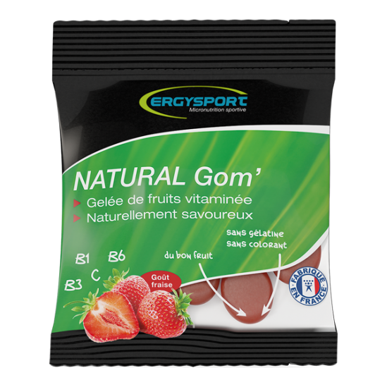 Nutergia Ergysport Natural Gom' Fraise 6 sachets