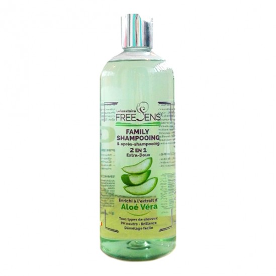 Freesens family shampooing 2 en 1 aloé vera 750ml