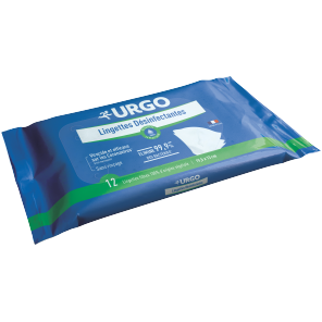 Urgo lingettes désinfectantes 12 lingettes