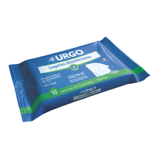Urgo lingettes désinfectantes 50 lingettes