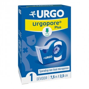 Urgo urgopore géant spraradrap microporeux dévidoir 9,14m x 2,5cm