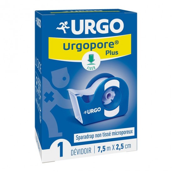 Urgo urgopore géant spraradrap microporeux dévidoir 9,14m x 2,5cm