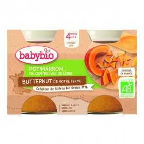 Babybio pomme de terre potimarron vert et butternut dès 4 mois 2x130g