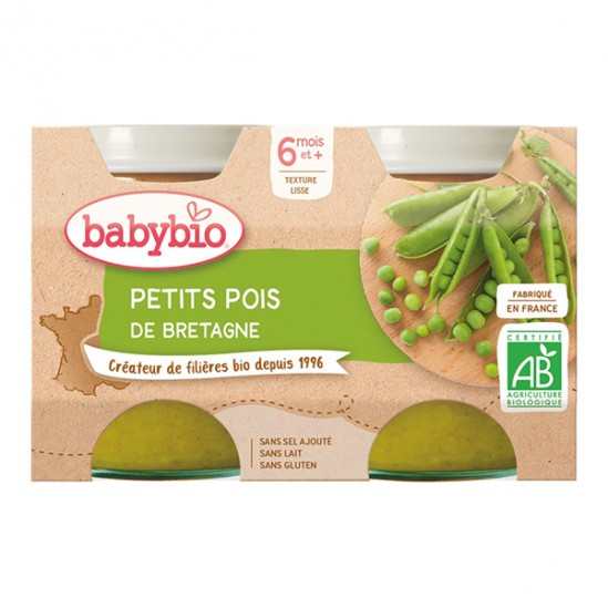 Babybio - Petits pois 6 mois et +