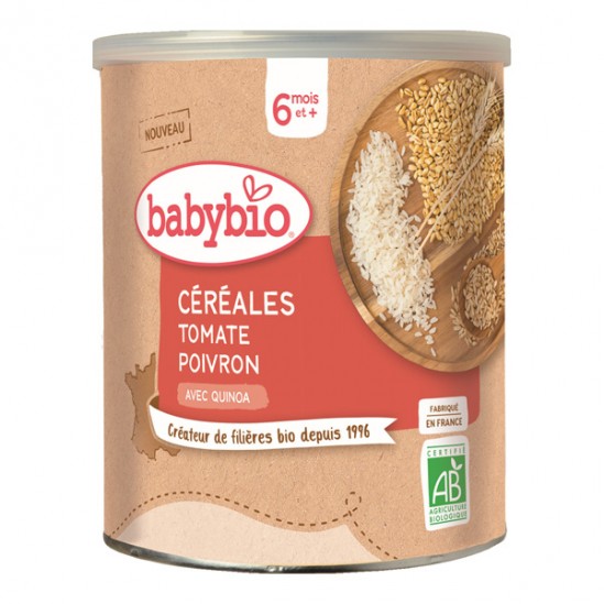 Babybio -Céréales tomate poivron dès 6 mois
