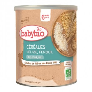 Babybio - Céréales mélisse fenouil 6 moi et +