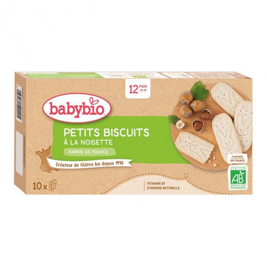 Babybio petits biscuits à la noisette dès 12 mois et + 20 biscuits
