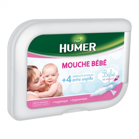 Humer mouche bébé + 4 embouts jetables