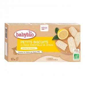 Babybio petits biscuits au citron dès 12 mois 20 biscuits