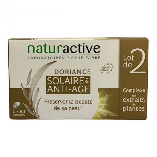 Naturactive doriance solaire anti-âge lot de 2 x 60 capsules