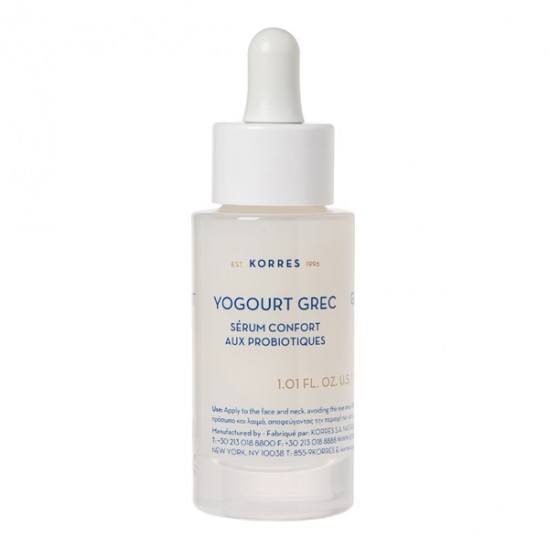 Korres sérum confort aux probiotiques yaourt Grec 30ml