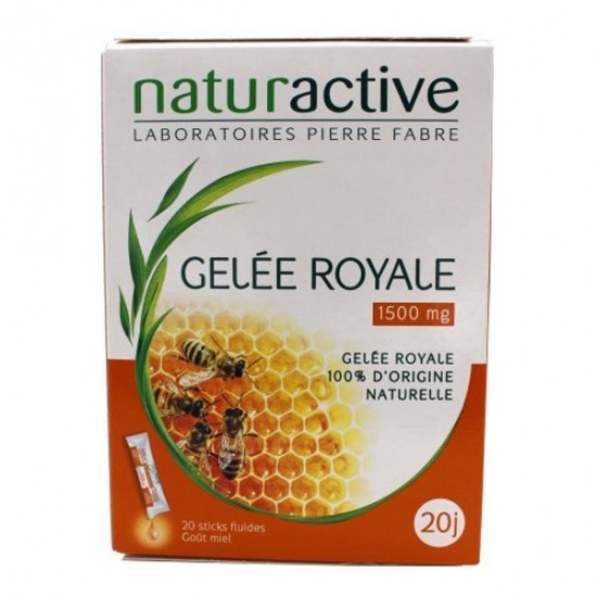 Naturactive gelée royale 1500 mg 20 sticks fluides