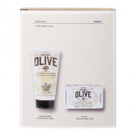 Korres Coffret Noël 2021 Olive Crème mains & Savon