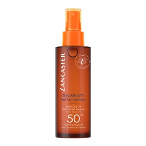 Lancaster sun beauty huile sèche soyeuse spf50 150ml