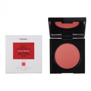 Korres maquillage blush rose 46 bright coral 5.5g