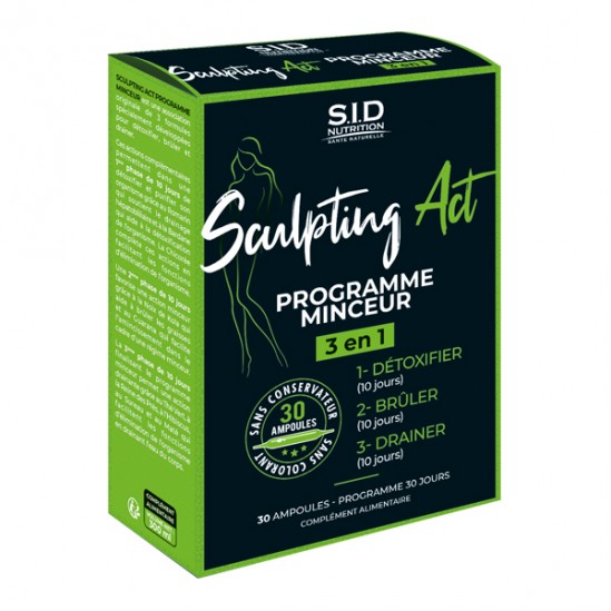 Sidn sculpting act programme minceur 3 en 1 30 ampoules