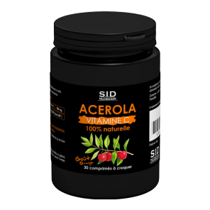 Sidn acerola vitamine C 30 comprimés à croquer