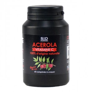 Sidn acerola vitamine C 60 comprimés à croquer