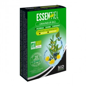 Sidn essentiel draineur bio 20 ampoules