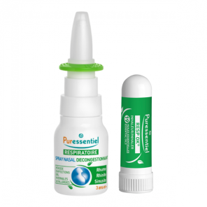 Puressentiel pack nez spray nasal bio 15ml + inhaleur