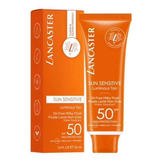 Lancaster sun sensitive fluide lacté non gras spf50 50ml