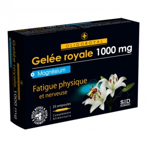 Sidn gelée royale 1000mg magnésium 20 ampoules